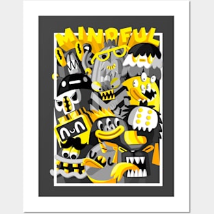 mindful gang black and yellow crew Posters and Art